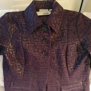 Chico's size 1 Wild Grape Jacket NWT